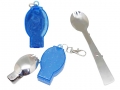 SF-01 Foldable Spork in individual casing and hook keychain